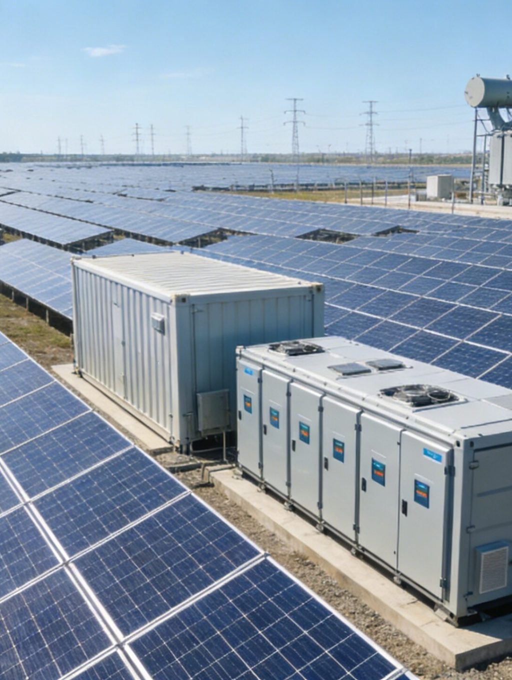 大型光伏电站示意图